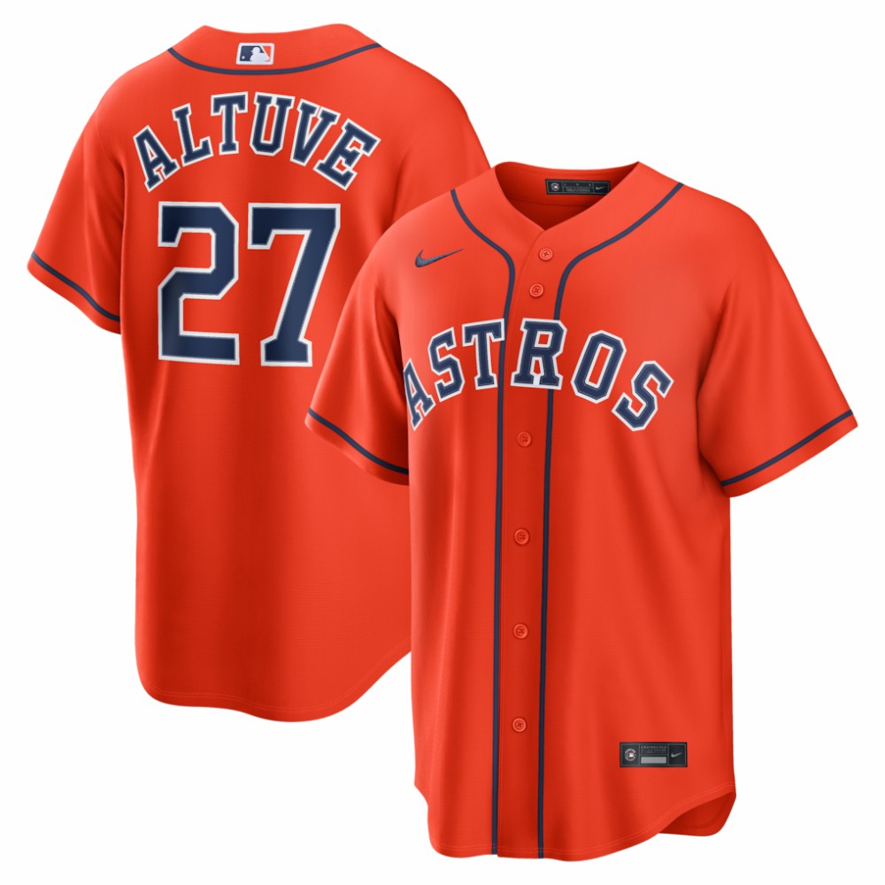 Jose Altuve Houston Astros Nike Alternate Replica Jersey - Orange - Nike Lifestyle