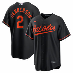 Gunnar Henderson Baltimore Orioles Nike Alternate Replica Jersey - Black - Nike Lifestyle