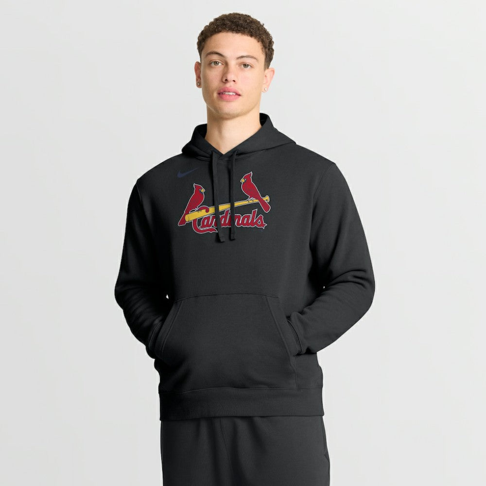 St. Louis Cardinals Nike Dri-Fit Club Hoodie - Black - Nike on Sale