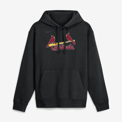 St. Louis Cardinals Nike Dri-Fit Club Hoodie - Black - Nike on Sale