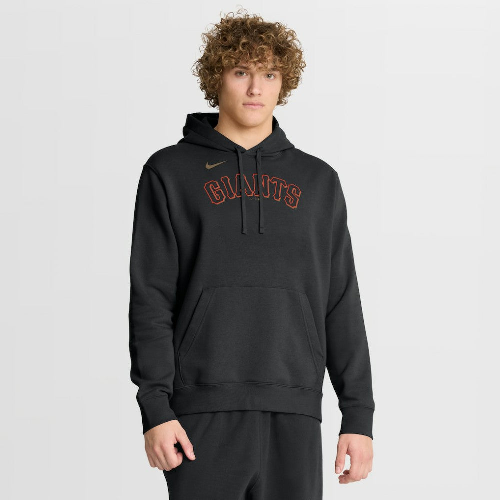 San Francisco Giants Nike Dri-Fit Club Hoodie - Black - Nike on Sale
