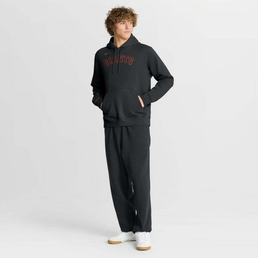 San Francisco Giants Nike Dri-Fit Club Hoodie - Black - Nike on Sale