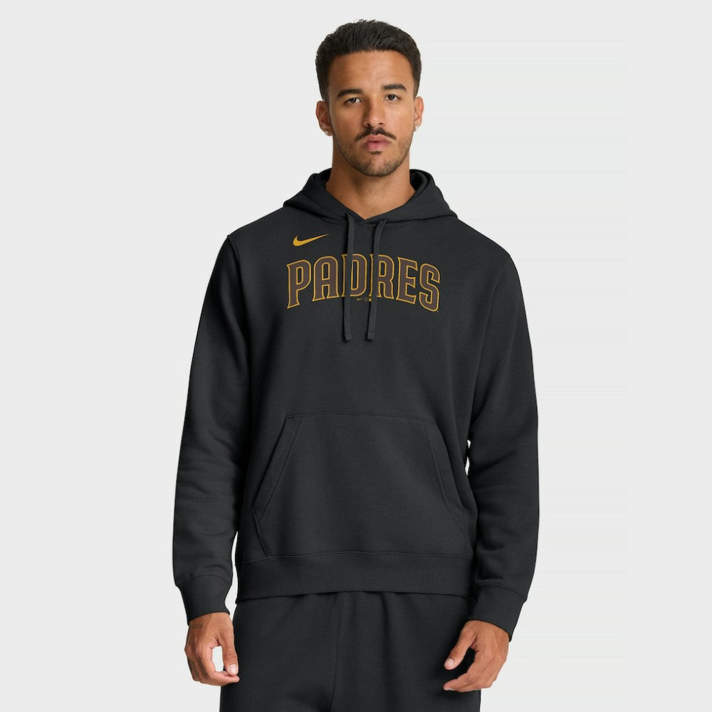 San Diego Padres Nike Dri-Fit Club Hoodie - Black - Nike Sale