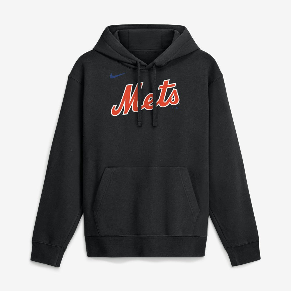 New York Mets Nike Dri-Fit Club Hoodie - Black - Nike Lifestyle
