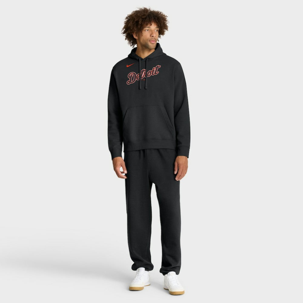 Detroit Tigers Nike Dri-Fit Club Hoodie - Black - Nike Online