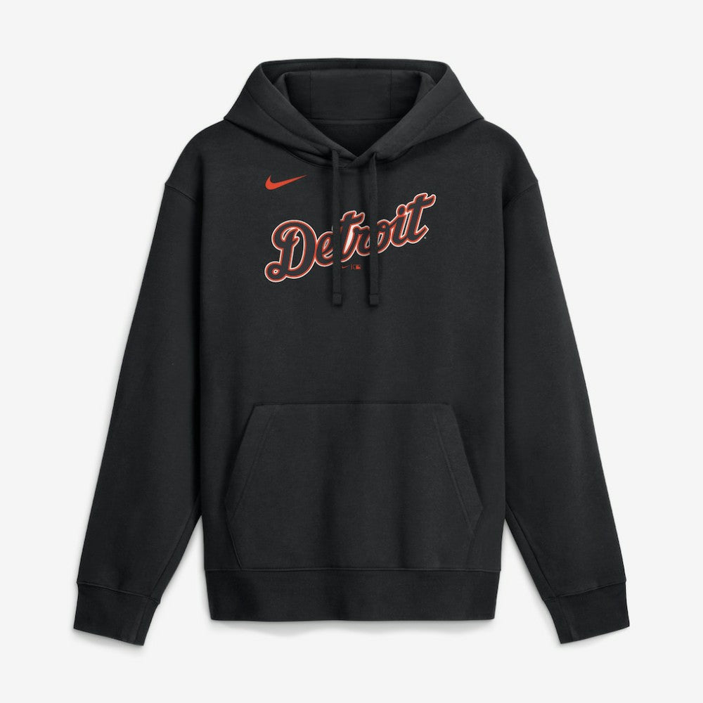 Detroit Tigers Nike Dri-Fit Club Hoodie - Black - Nike Online