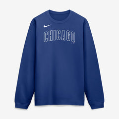 Chicago Cubs Nike Primetime Wordmark Sweatshirt - Royal - Nike Online