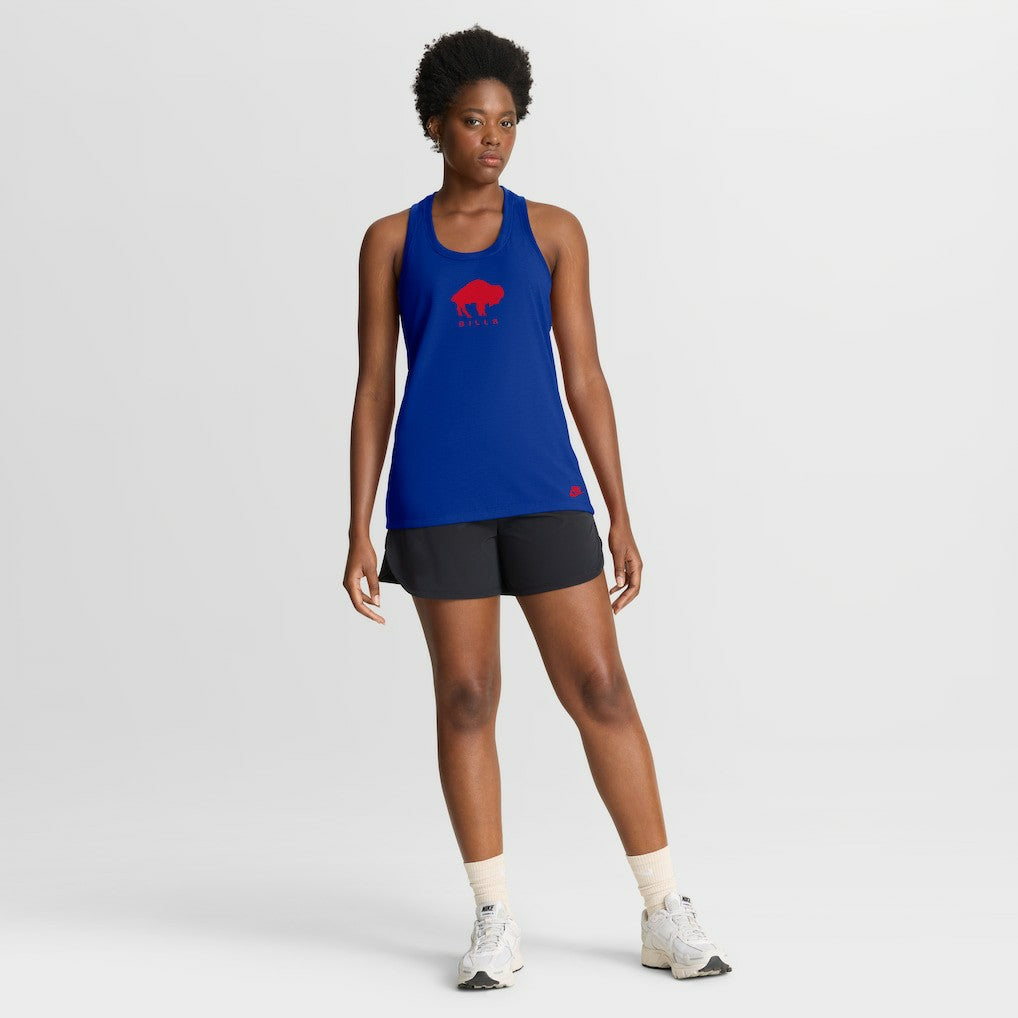 Nike Buffalo Bills Women's Hurry Up Tri-Blend Dri-FIT Tank Top Royal
