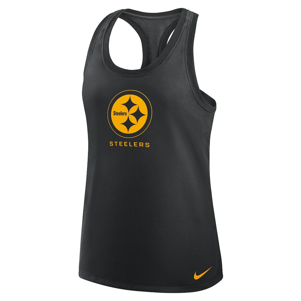 Nike Pittsburgh Steelers Women's Hurry Up Tri-Blend Dri-FIT Tank Top Black