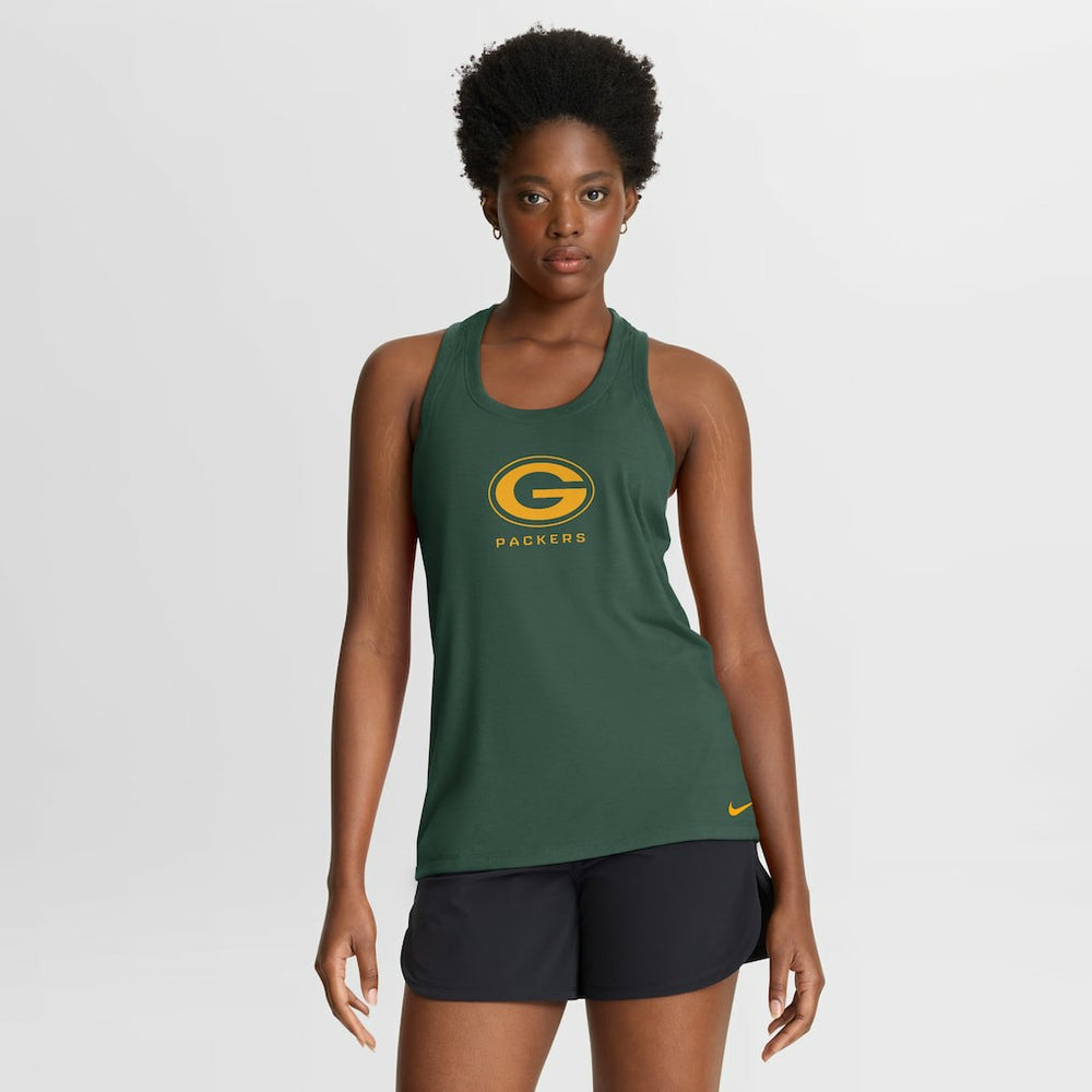 Nike Green Bay Packers Women's Hurry Up Tri-Blend Dri-FIT Tank Top Green