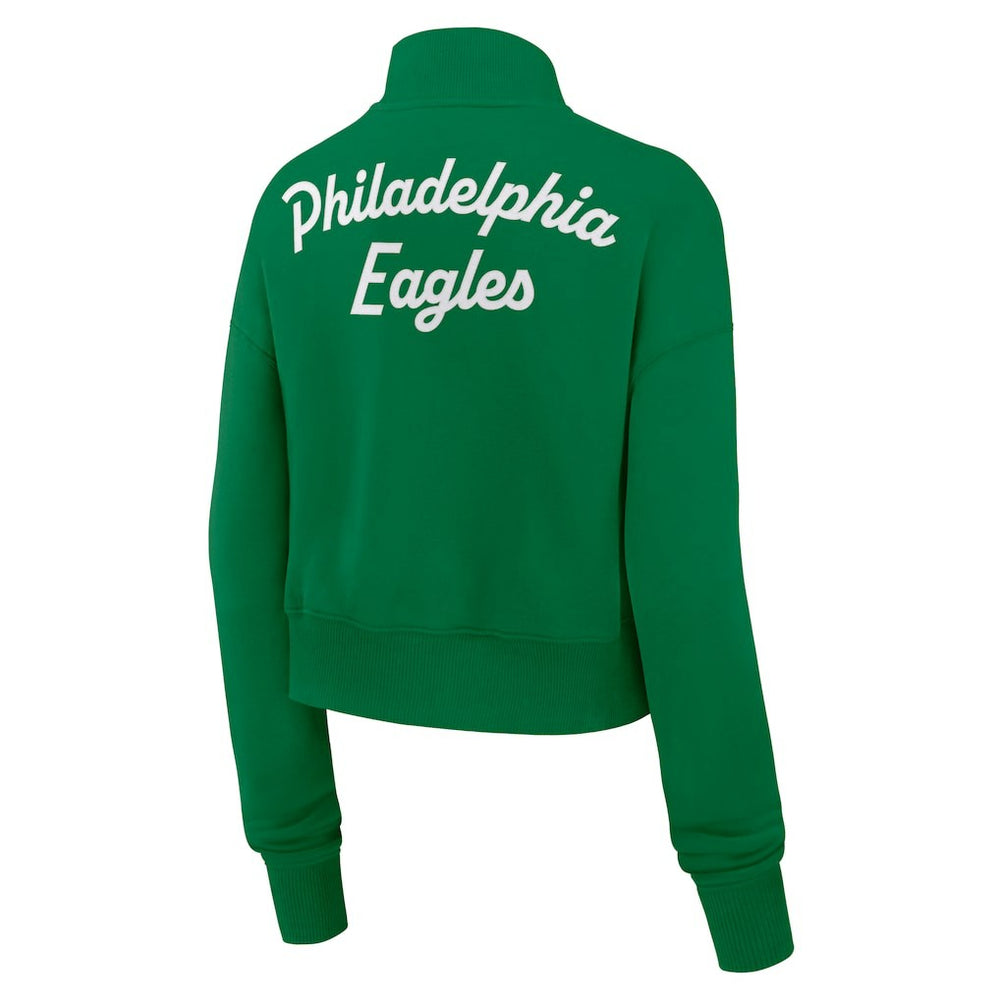 Nike Philadelphia Eagles Women's Phoenix Fleece Quarter-Zip Sweatshirt Kelly Green