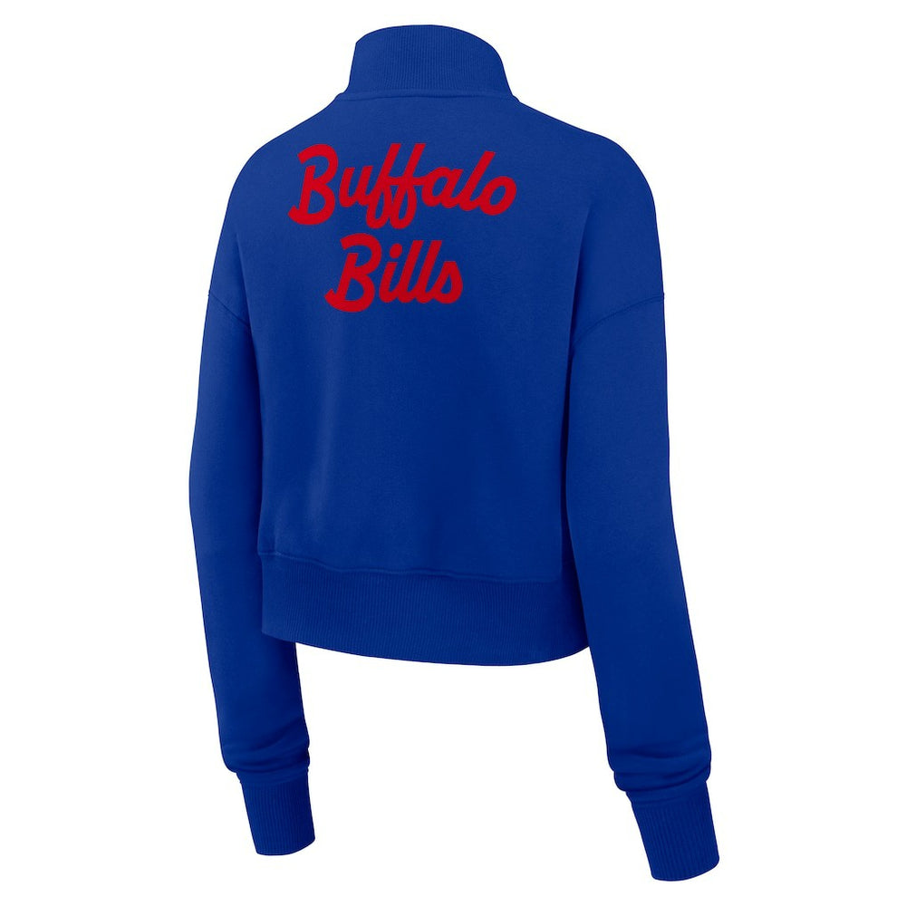 Nike Buffalo Bills Women's Phoenix Fleece Quarter-Zip Sweatshirt Royal