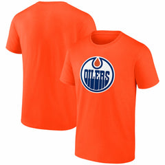 Edmonton Oilers Logo Athletic Essential T-Shirt - Orange - NHL 2001551958