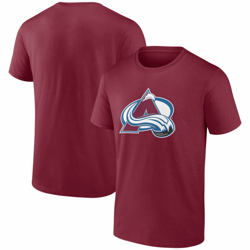 Colorado Avalanche Logo Athletic Essential T-Shirt - Burgundy - NHL 2001551962