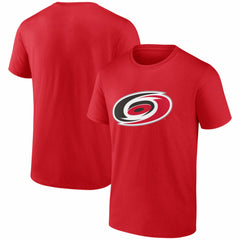 Carolina Hurricanes Logo Athletic Essential T-Shirt - Red - NHL 2001551964