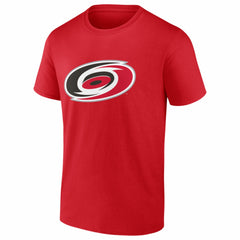 Carolina Hurricanes Logo Athletic Essential T-Shirt - Red - NHL 2001551964
