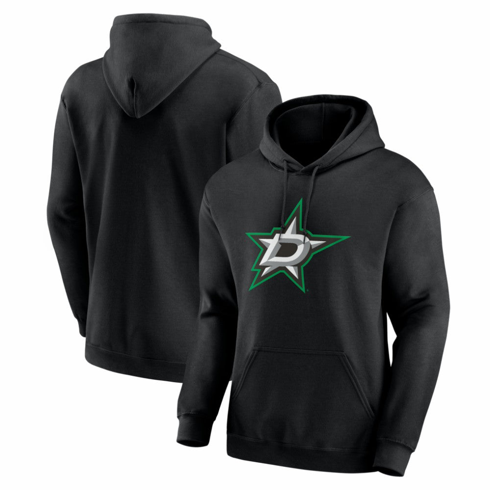 Dallas Stars Logo Athletic Essential Hoodie - Black - NHL 2001552518