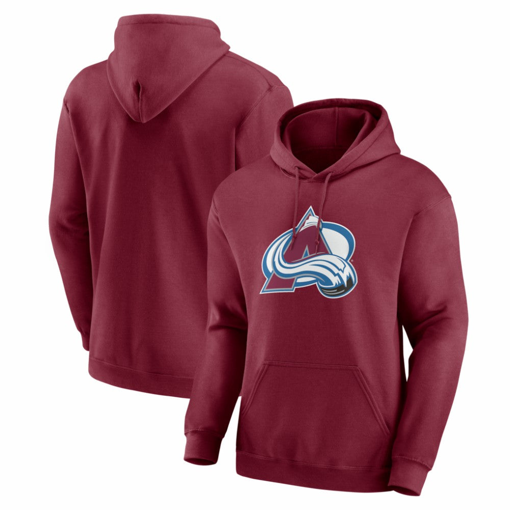 Colorado Avalanche Logo Athletic Essential Hoodie - Burgundy - NHL 2001552520