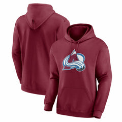 Colorado Avalanche Logo Athletic Essential Hoodie - Burgundy - NHL 2001552520