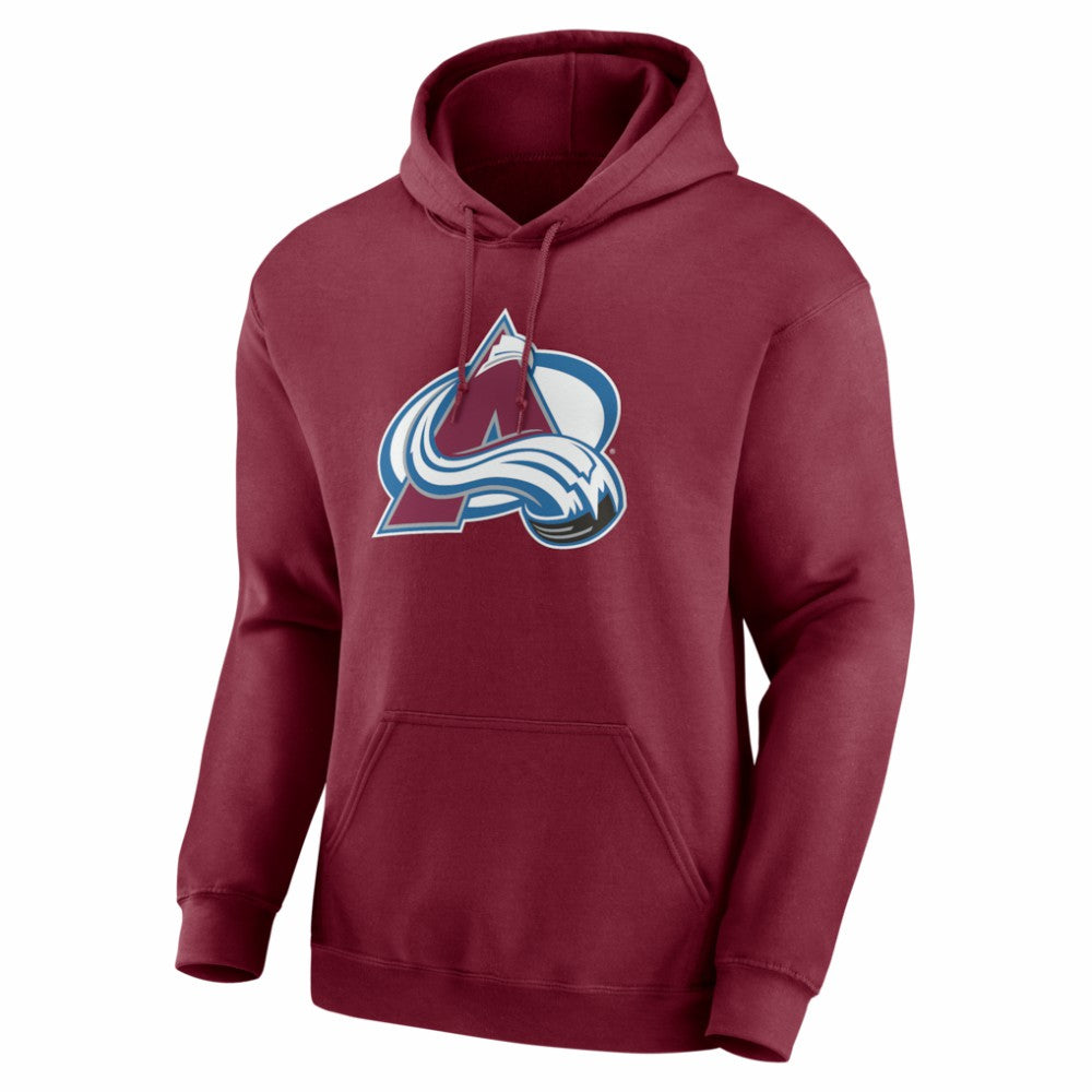 Colorado Avalanche Logo Athletic Essential Hoodie - Burgundy - NHL 2001552520