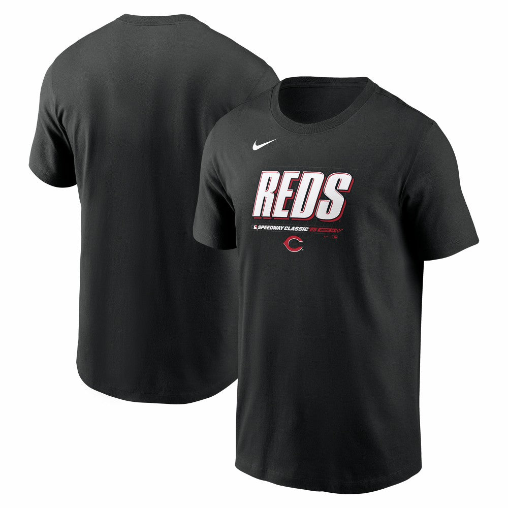 Cincinnati Reds Nike 2025 MLB Speedway Classic Authentic Collection Wordmark T-Shirt - Black - Nike Online