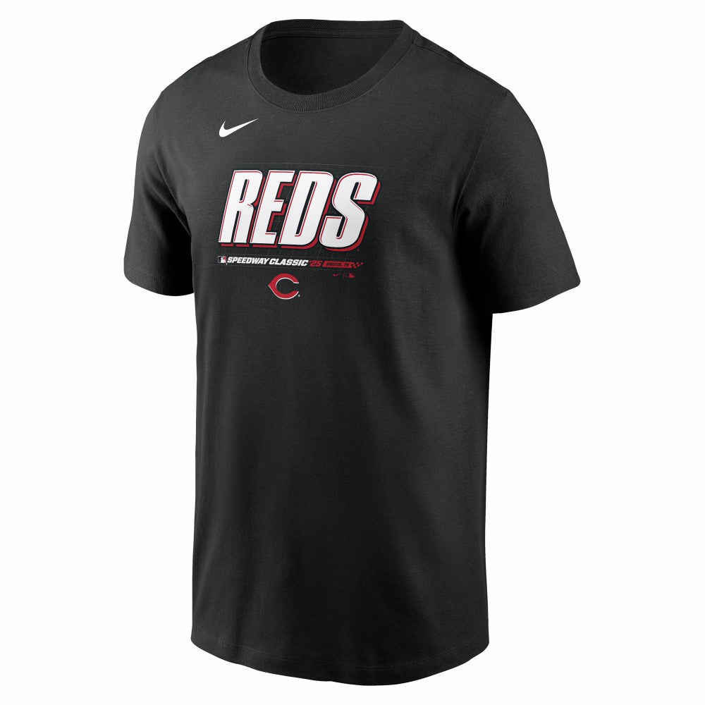 Cincinnati Reds Nike 2025 MLB Speedway Classic Authentic Collection Wordmark T-Shirt - Black - Nike Online