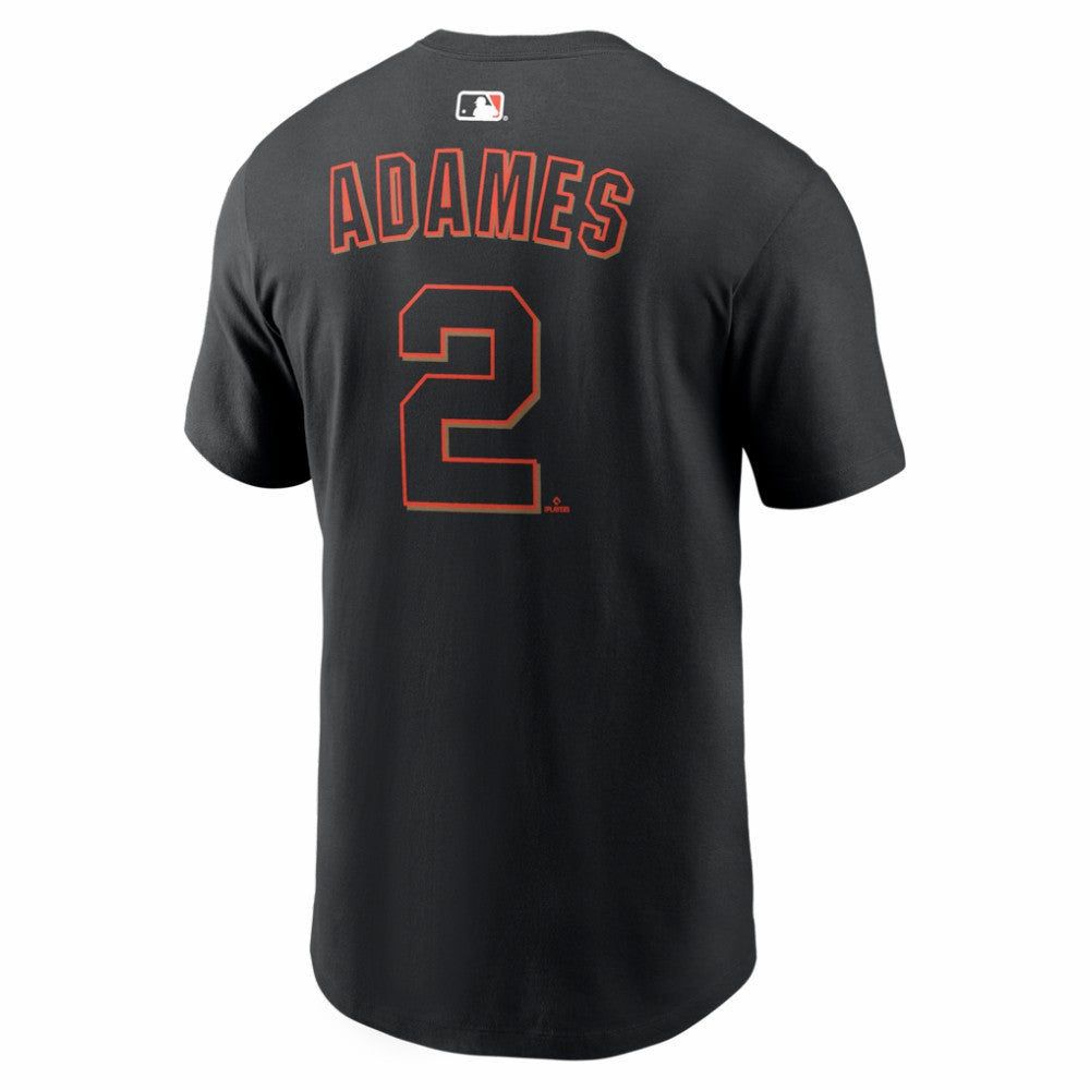 Willy Adames San Francisco Giants Nike Home Name & Number T-Shirt - Black - Nike Discount