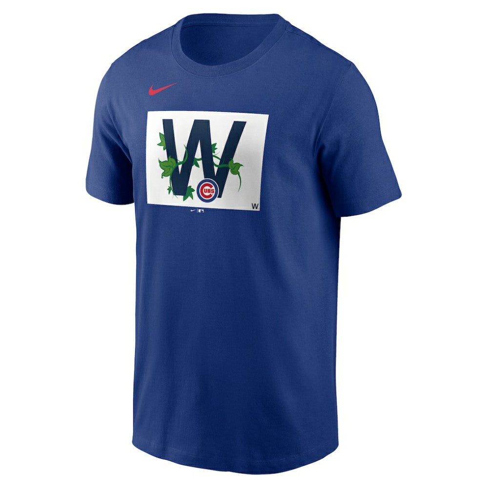 Chicago Cubs Nike Local Ivy W Flag T-Shirt - Royal - Nike on Sale