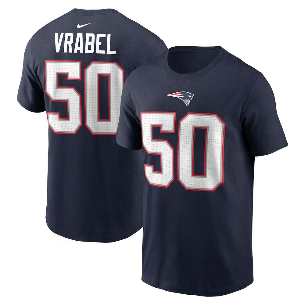 Nike Mike Vrabel New England Patriots Retired Player Name & Number T-Shirt Navy