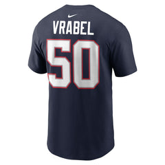 Nike Mike Vrabel New England Patriots Retired Player Name & Number T-Shirt Navy