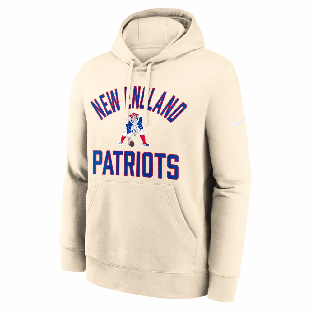 Nike New England Patriots Club Hoodie Natural