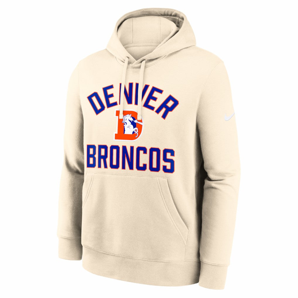 Nike Denver Broncos Club Hoodie Natural