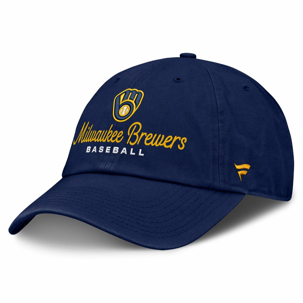 Milwaukee Brewers Fanatics Women's Velocity Adjustable Hat - Navy - Fanatics Lifestyle