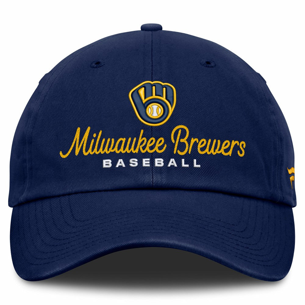 Milwaukee Brewers Fanatics Women's Velocity Adjustable Hat - Navy - Fanatics Lifestyle