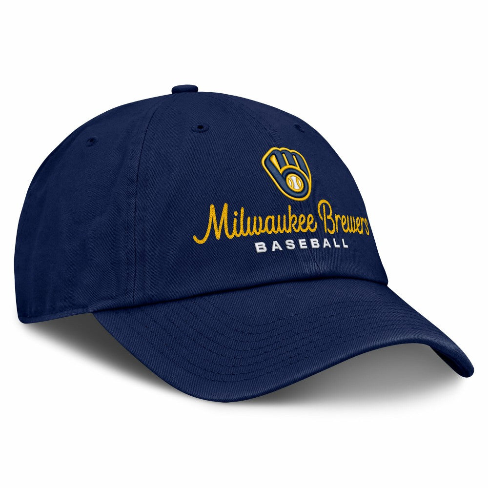Milwaukee Brewers Fanatics Women's Velocity Adjustable Hat - Navy - Fanatics Lifestyle