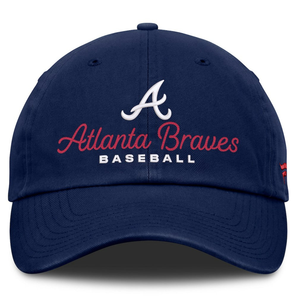 Atlanta Braves Fanatics Women's Velocity Adjustable Hat - Navy - Fanatics Lifestyle