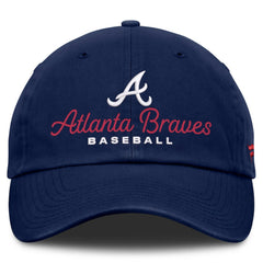 Atlanta Braves Fanatics Women's Velocity Adjustable Hat - Navy - Fanatics Lifestyle