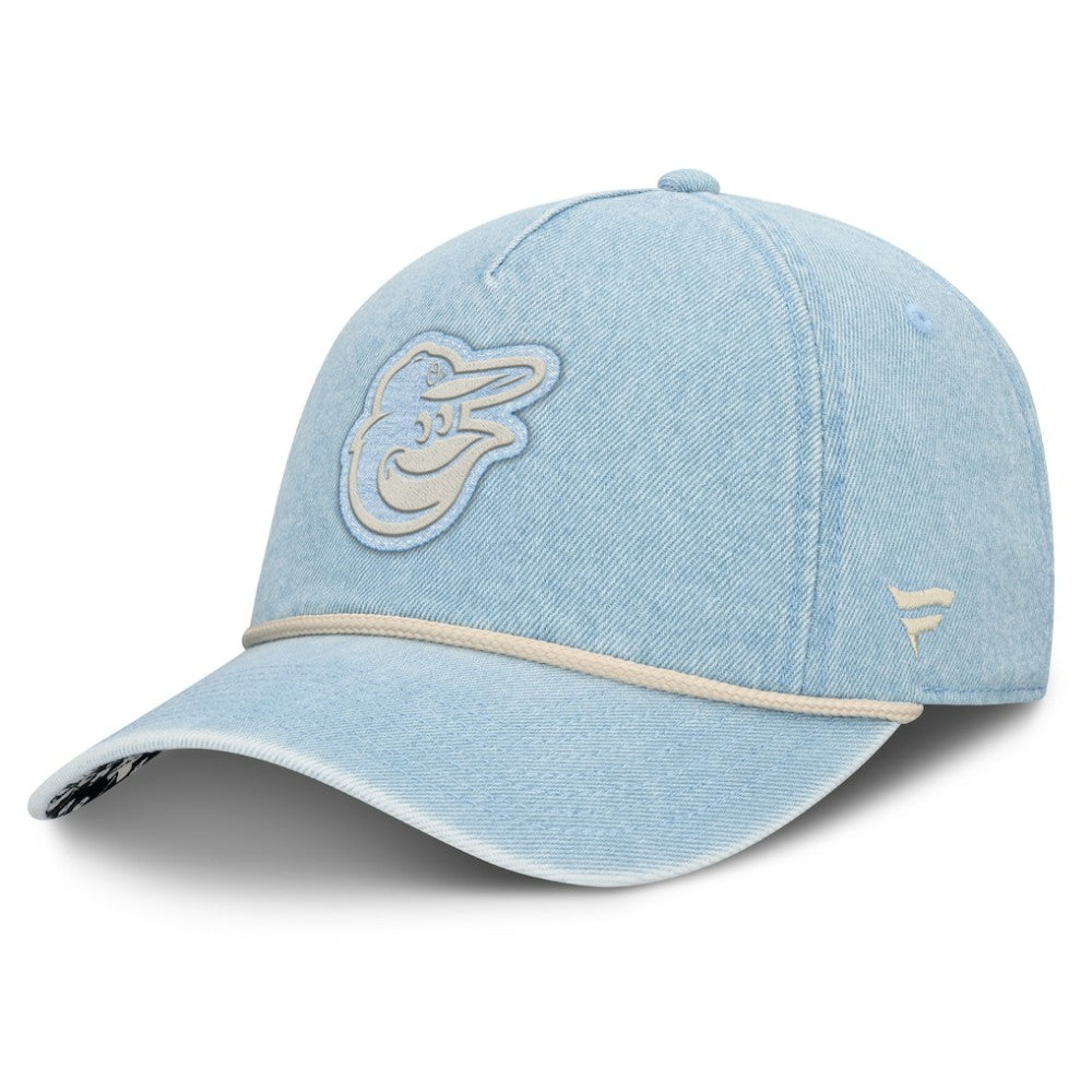 Baltimore Orioles Fanatics Women's Roped Adjustable Hat - Denim - Fanatics Online