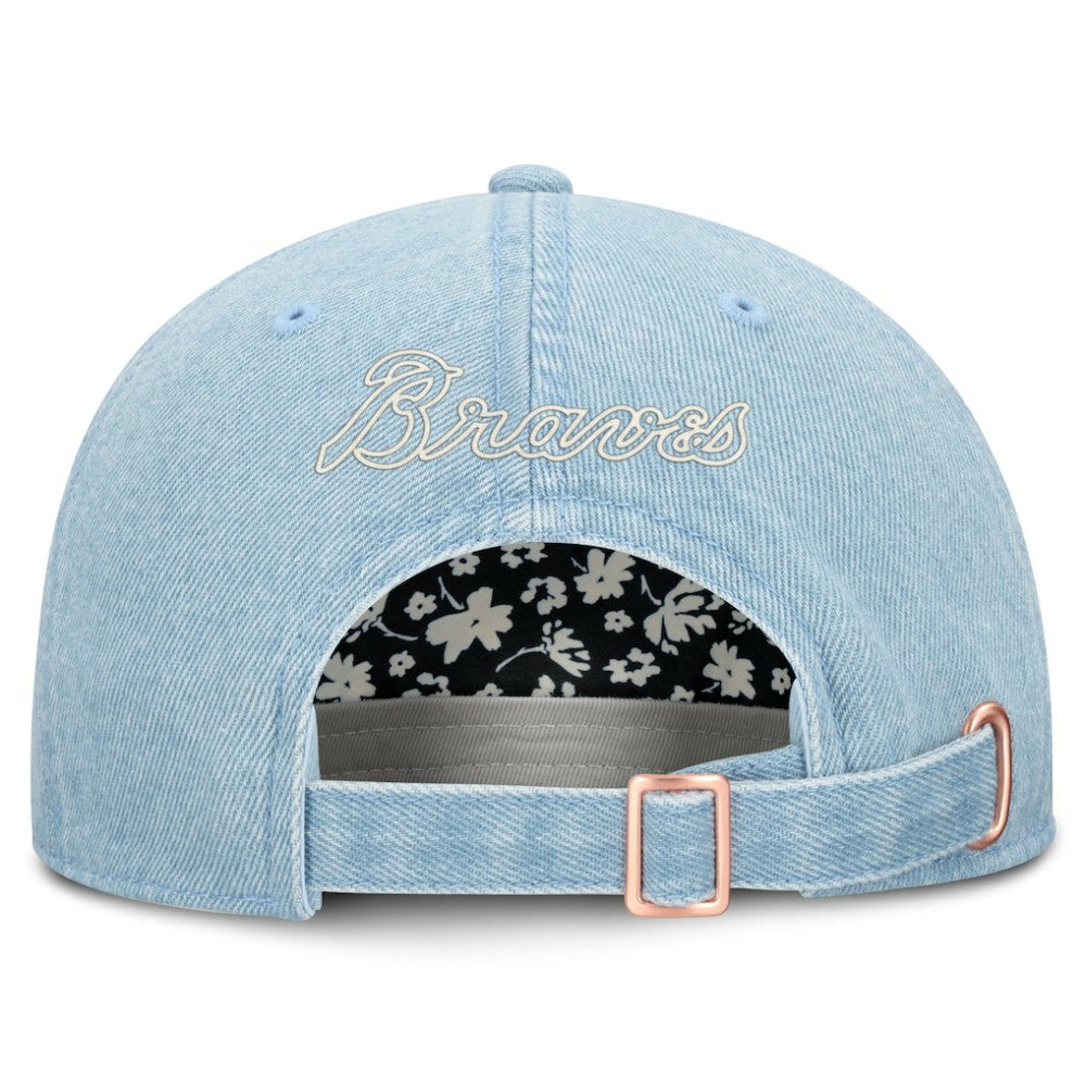 Atlanta Braves Fanatics Women's Roped Adjustable Hat - Denim - Fanatics Lifestyle