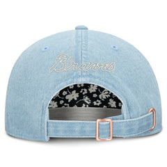 Atlanta Braves Fanatics Women's Roped Adjustable Hat - Denim - Fanatics Lifestyle