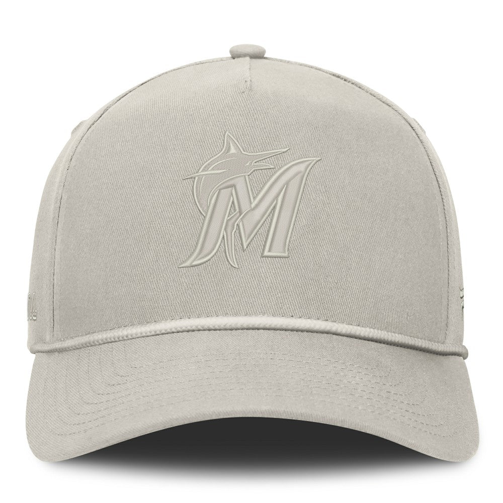 Miami Marlins Fanatics Undertone A-Frame Adjustable Hat - Stone - Fanatics Lifestyle
