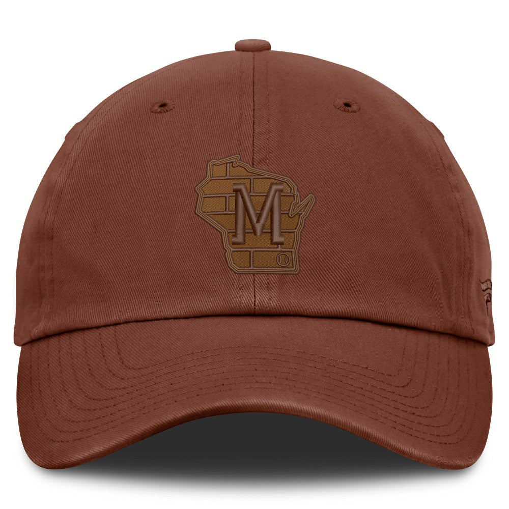 Milwaukee Brewers Fanatics Tinge Adjustable Hat - Brown - Fanatics Online