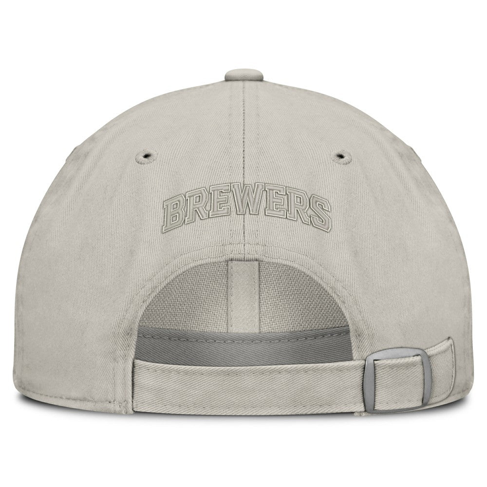 Milwaukee Brewers Fanatics Tinge Adjustable Hat - Stone - Fanatics Discount