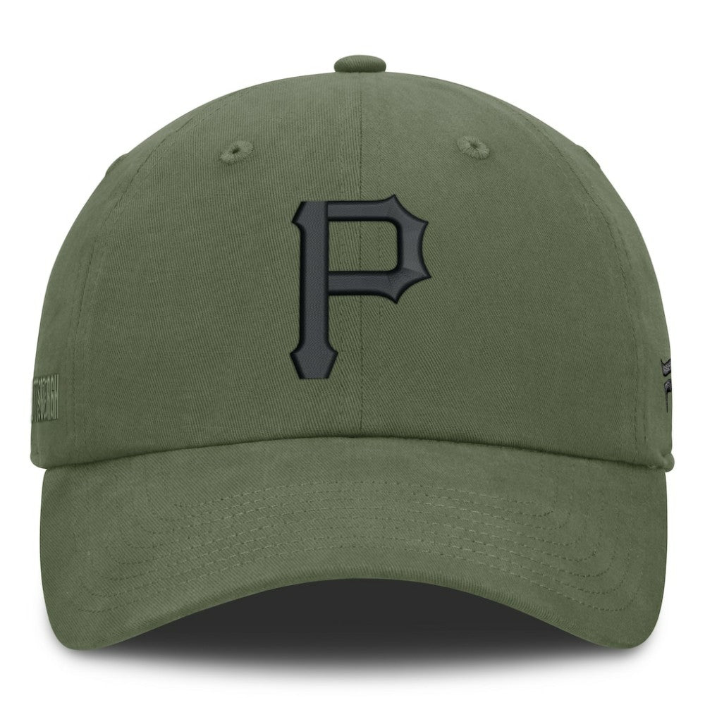 Pittsburgh Pirates Fanatics Pine Rider Adjustable Hat - Olive - Fanatics Online