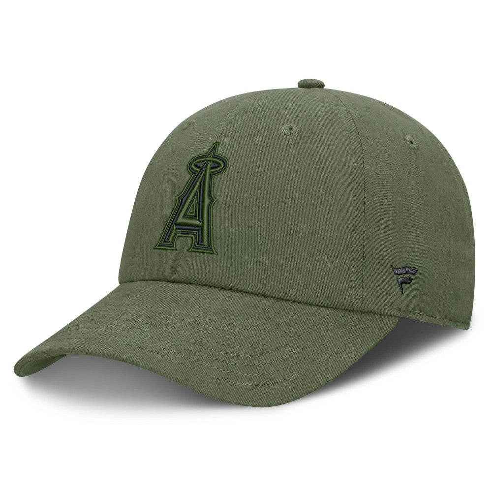 Los Angeles Angels Fanatics Pine Rider Adjustable Hat - Olive - Fanatics Discount