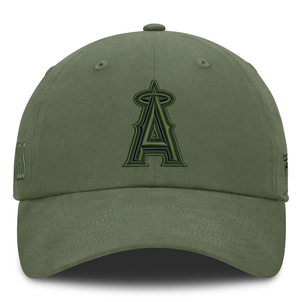 Los Angeles Angels Fanatics Pine Rider Adjustable Hat - Olive - Fanatics Discount