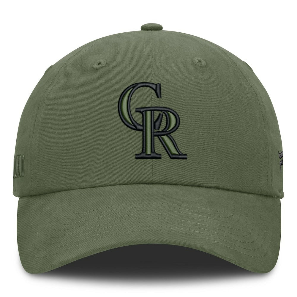 Colorado Rockies Fanatics Pine Rider Adjustable Hat - Olive - Fanatics Sale