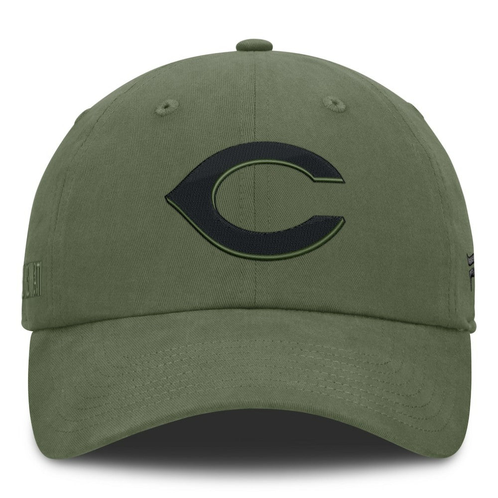 Cincinnati Reds Fanatics Pine Rider Adjustable Hat - Olive - Fanatics on Sale