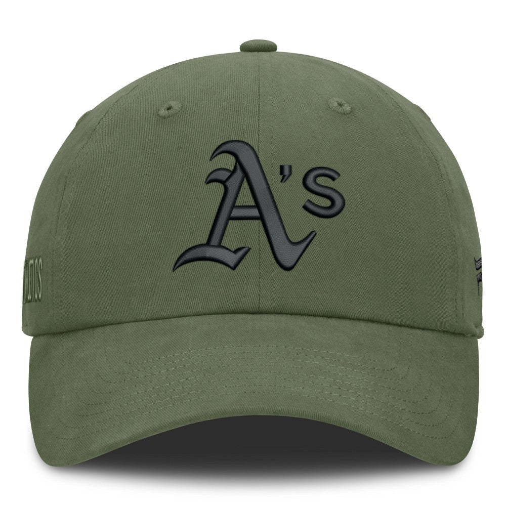 Athletics Fanatics Pine Rider Adjustable Hat - Olive - Fanatics Online