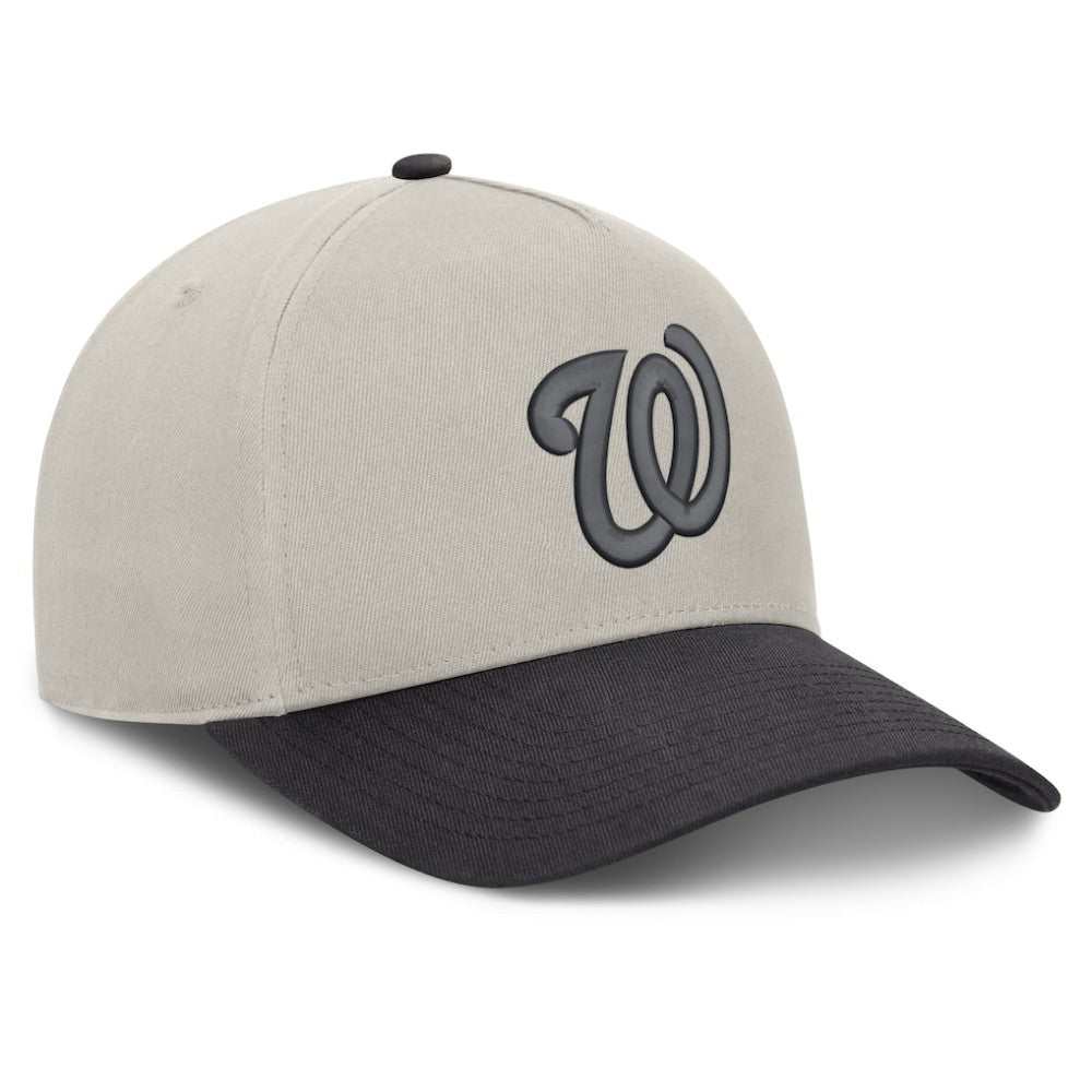 Washington Nationals Fanatics Wonder A-Frame Adjustable Hat - Stone/Graphite - Fanatics Lifestyle